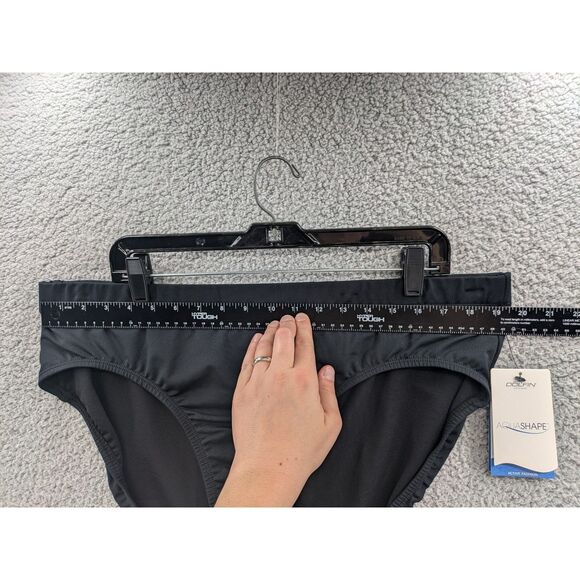 Dolfin Aquashape Women's *NEW* Black Bikini Swim Bottom Moderate Coverage 2XL - Picture 5 of 6
